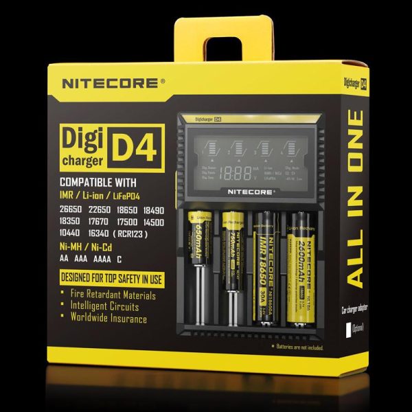 Nitecore LCD D4 Battery Charger