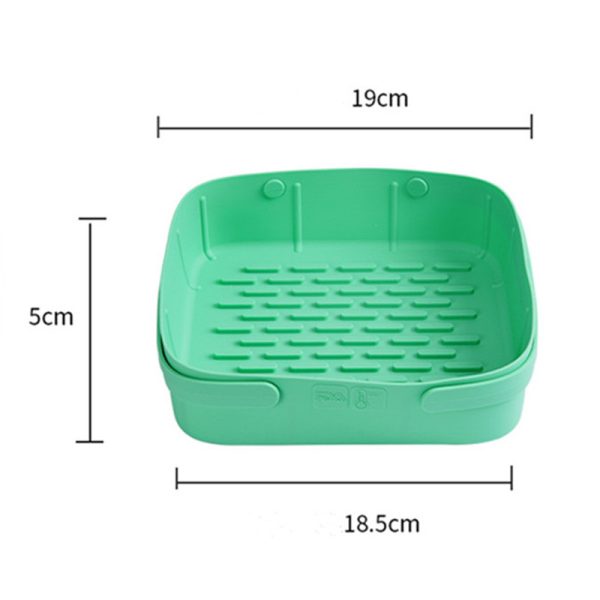 New Air Fryer Silicone Baking Pan Square Air Fryer Silicone Pot Folding Silicone Baking Pan Pad - Image 5