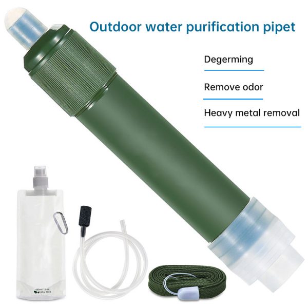 Mini Camping Purification Water Filter Water Bag for Survival or Emergency Supplies - Image 6