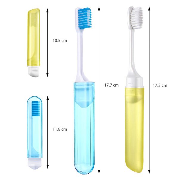 Portable Folding Toothbrush Colorful Ultra-Soft Bristle Travel Toothbrush Compact Storage Travel Outdoor Easy To Carry Toothbrush - Image 2