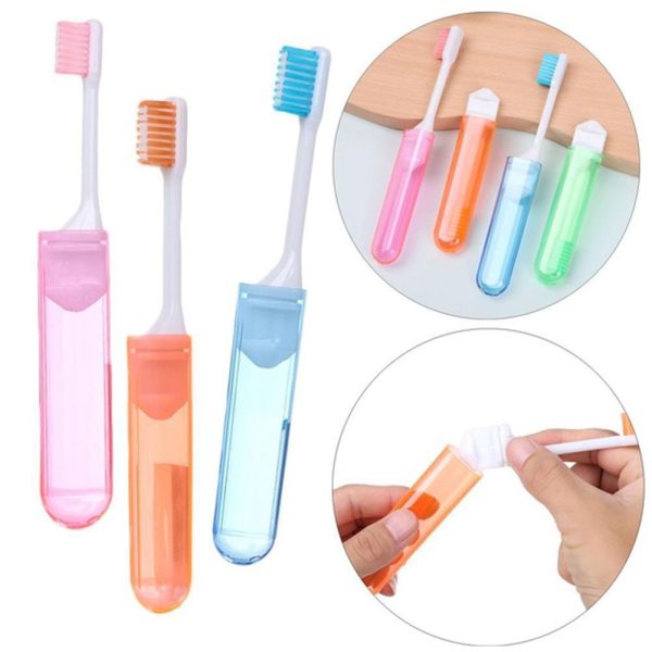 Portable Folding Toothbrush Colorful Ultra-Soft Bristle Travel Toothbrush Compact Storage Travel Outdoor Easy To Carry Toothbrush - Image 4