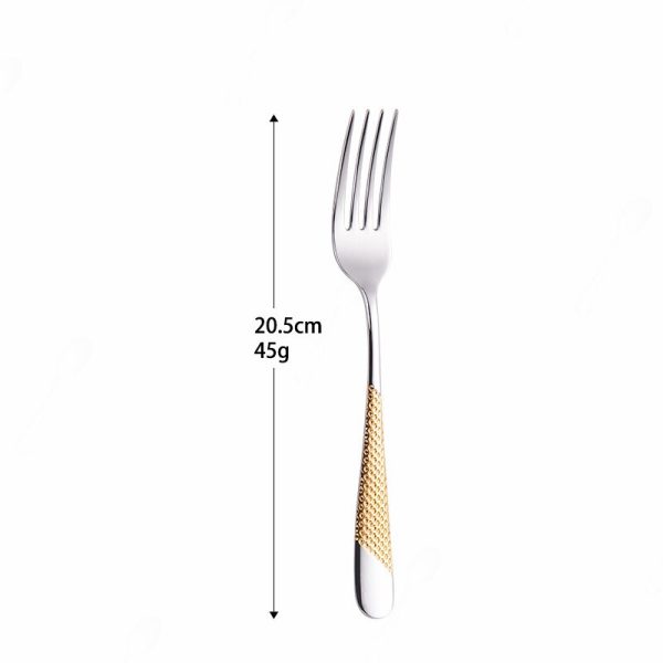 Home Tableware Cutlery Set Golden Cutlery Stainless Steel Dinnerware Set Silverware Cutlery Complete Fork Spoons Knives Set - Image 10