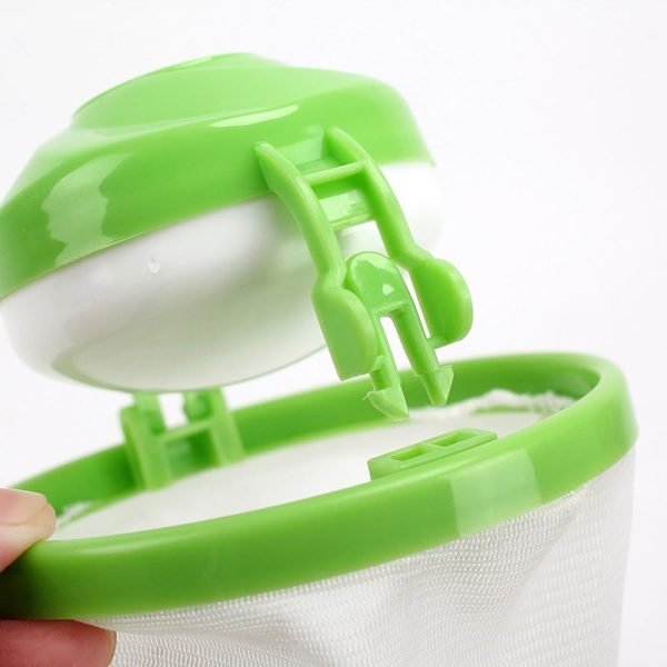 Home Floating Lint Hair Catcher Mesh Pouch Washing Machine Laundry Filter Bag - Image 5