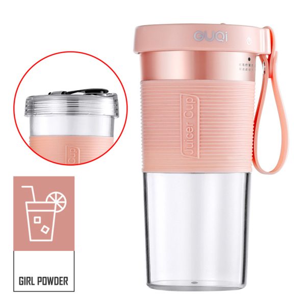 Portable Juice Juicing Cup Home USB Charging Mini Electric Juicer Fruit Blender - Image 4