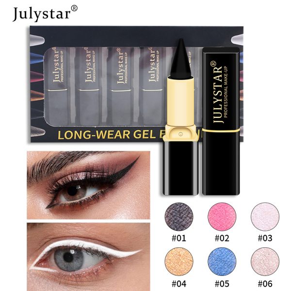 New Beauty Product Eyeliner Cream Suit Colorful Waterproof Cool Black Rich Eyeliner Cream Pen - Image 6