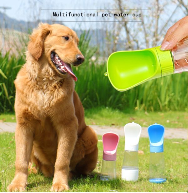 Pet Dog Accompanying Water Cup Outdoor Drinking Water Feeding Water Drinking Fountain Teddy Portable Water Bottle Water Bottle Outing Supplies