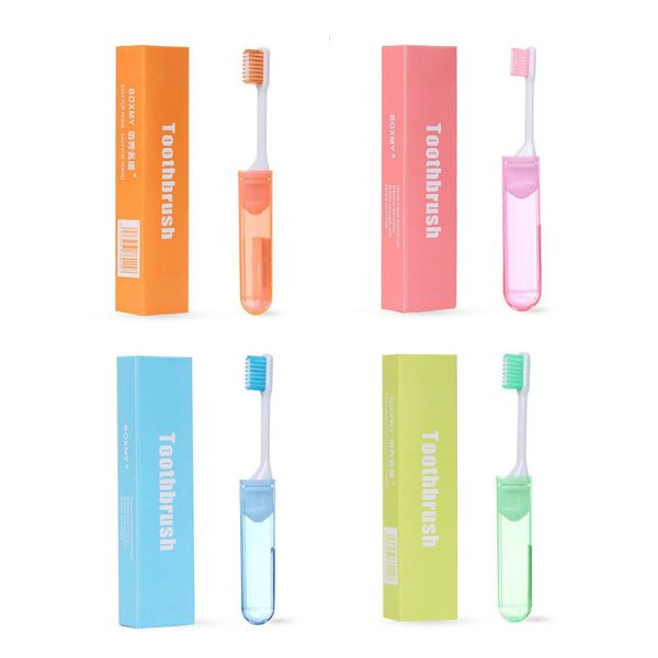 Portable Folding Toothbrush Colorful Ultra-Soft Bristle Travel Toothbrush Compact Storage Travel Outdoor Easy To Carry Toothbrush - Image 8