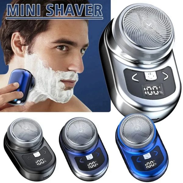 Portable Electric Shaver Pocket Shaving For Men Mini Beard Shaver LCD Power Display Rechargeable Travel Home Shaver Easy Install - Image 9