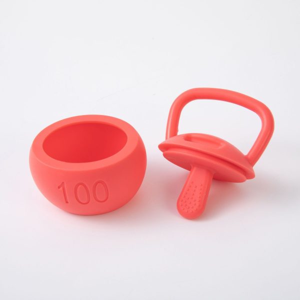 Food grade soothing kettlebell barbell gum detachable baby anti eating hand wear-resistant bite - Image 9