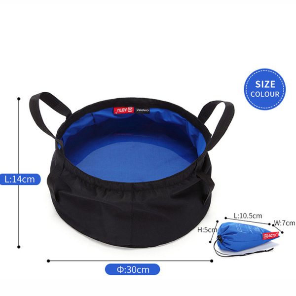 Fishing Basin Portable Travel Laundry Washbasin Foot Bag Bucket Outdoor Travel Basin - Image 6