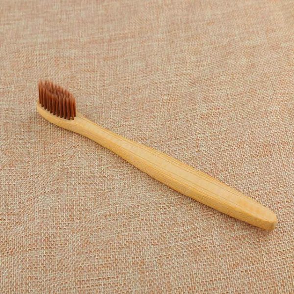 Personal Environmental Bamboo Charcoal Toothbrush For Oral Health Low Carbon Medium Soft Bristle Wood Handle Toothbrush - Image 7