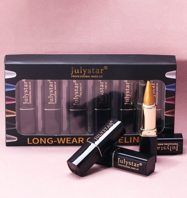 New Beauty Product Eyeliner Cream Suit Colorful Waterproof Cool Black Rich Eyeliner Cream Pen - Image 4