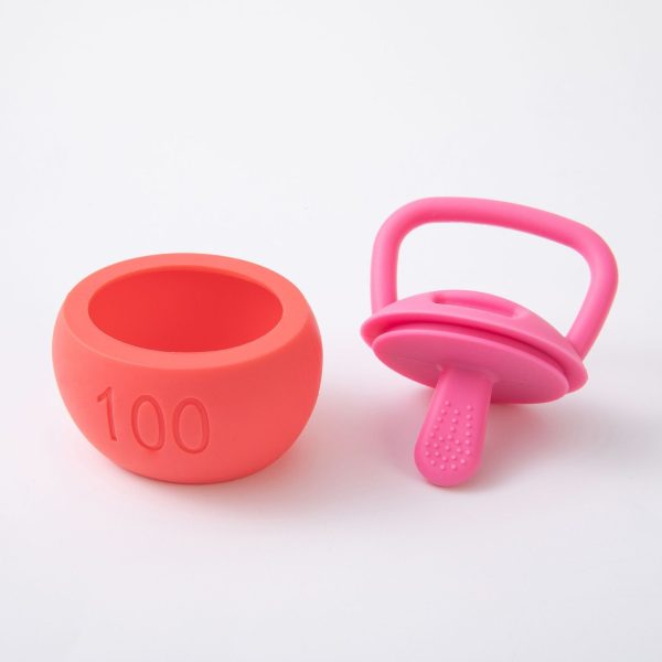 Food grade soothing kettlebell barbell gum detachable baby anti eating hand wear-resistant bite - Image 7