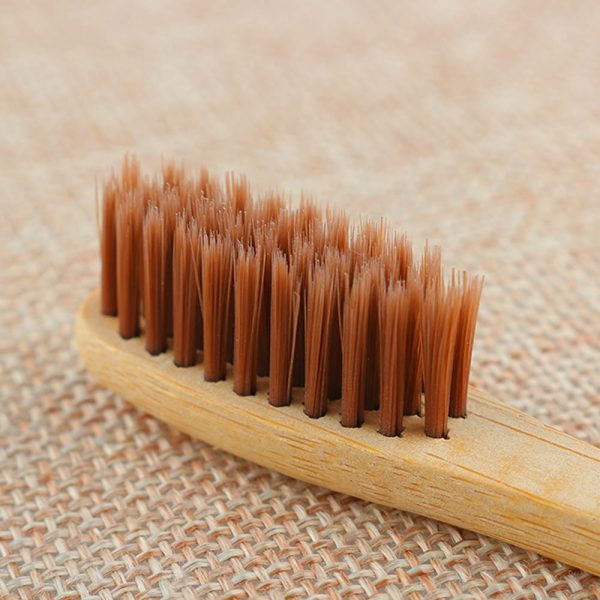 Personal Environmental Bamboo Charcoal Toothbrush For Oral Health Low Carbon Medium Soft Bristle Wood Handle Toothbrush - Image 6