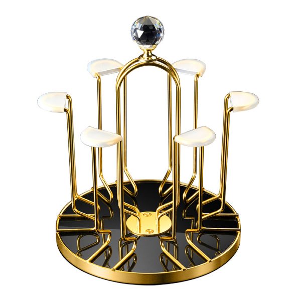 Rotating water glass holder Hanging upside down drain glass holder - Image 3