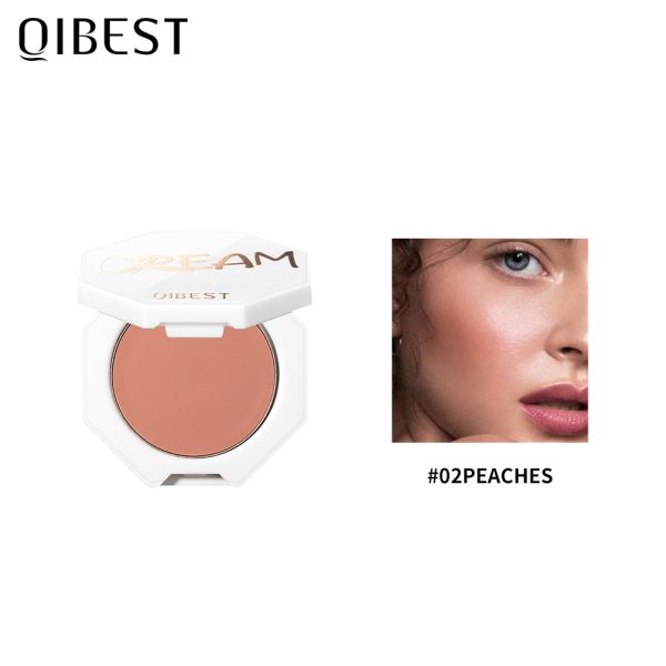 QIBEST Velvet Blush Cream Moist And Delicate Natural Repairing Rouge Cream Blush Powder Cream Is Easy To Color - Image 7