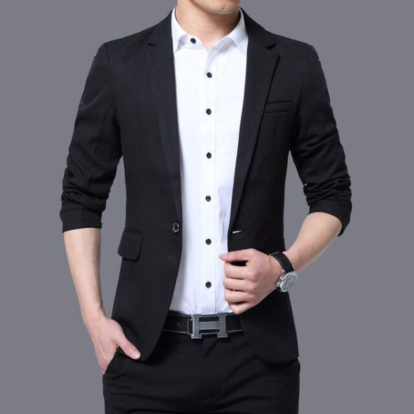 Mens Red Notched Lapel Suit Blazer Jacket Business Casual Blazer Men Wedding Tuxedo Blazers 5XL - Image 8