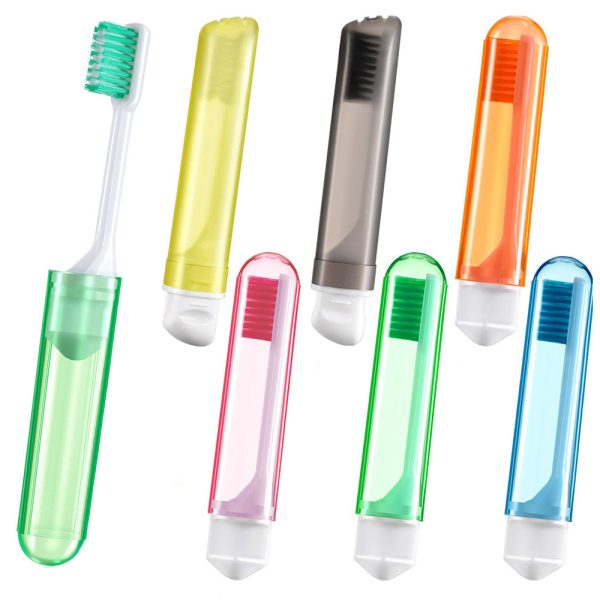 Portable Folding Toothbrush Colorful Ultra-Soft Bristle Travel Toothbrush Compact Storage Travel Outdoor Easy To Carry Toothbrush - Image 3