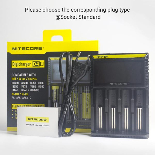 Nitecore LCD D4 Battery Charger - Image 5