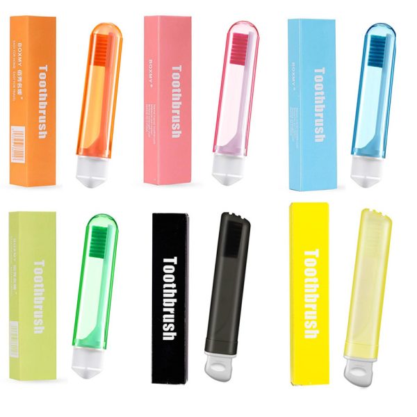 Portable Folding Toothbrush Colorful Ultra-Soft Bristle Travel Toothbrush Compact Storage Travel Outdoor Easy To Carry Toothbrush - Image 6