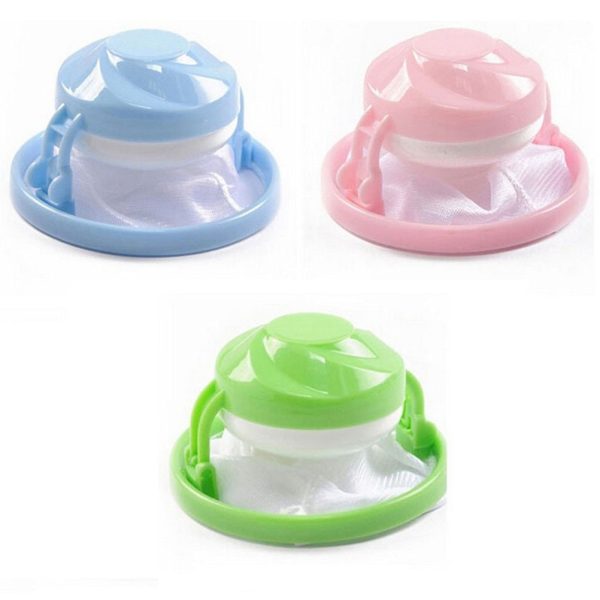 Home Floating Lint Hair Catcher Mesh Pouch Washing Machine Laundry Filter Bag - Image 2