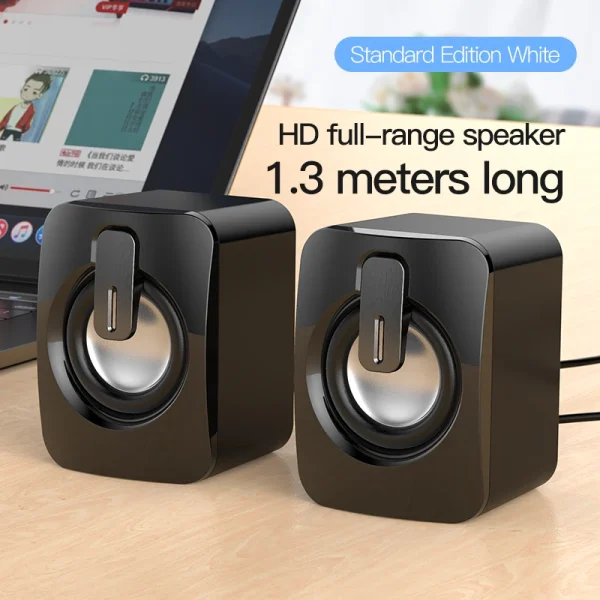 Mini Computer Speaker USB Wired Speakers 3D Stereo Sound Surround Loudspeaker For PC Laptop Notebook Not bluetooth Loudspeakers - Image 6