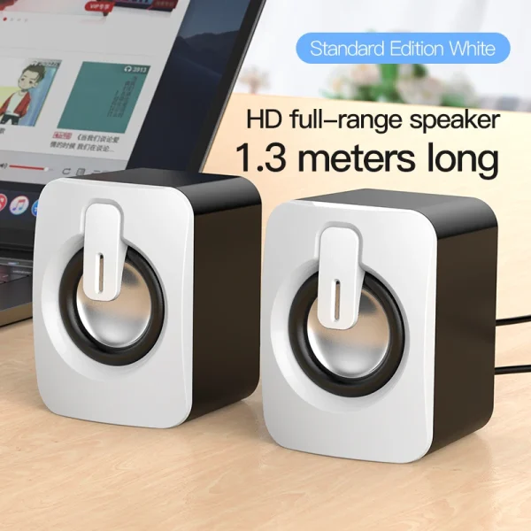 Mini Computer Speaker USB Wired Speakers 3D Stereo Sound Surround Loudspeaker For PC Laptop Notebook Not bluetooth Loudspeakers - Image 7