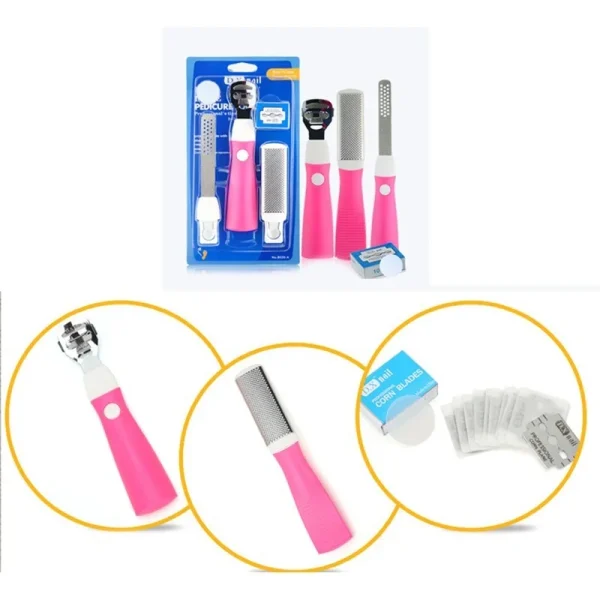 Nail Foot Care Tool Foot File Set Dead Hard Skin Callus Remover Scraper Pedicure Rasp Tools Portable Cuticle Pusher - Image 6