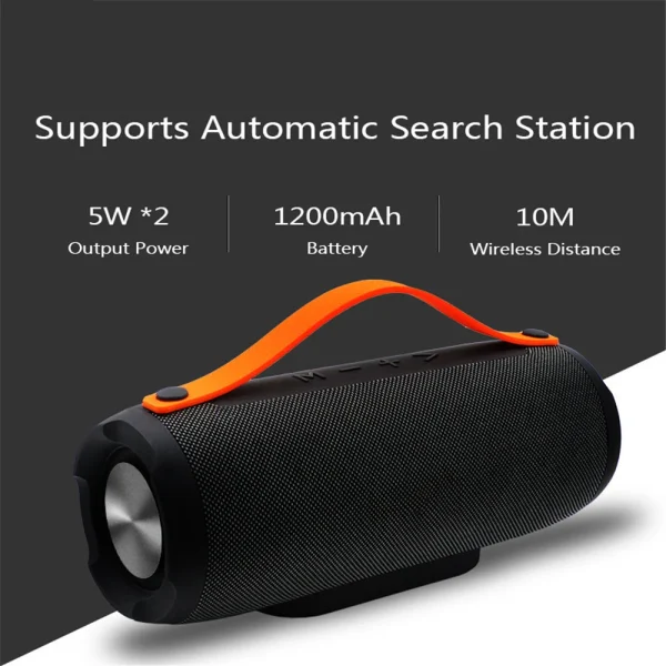 Portable Wireless Bluetooth E13 Speaker Stereo Big power 10W system TF FM Radio Music Subwoofer Column Speakers for Computer - Image 6