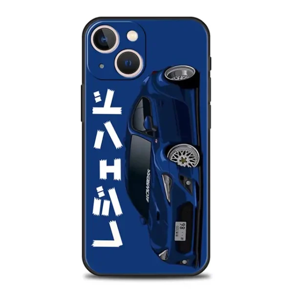 Luxury Phone Case For iPhone 11 12 13 15 14 Pro Max X XR XS 7 8 Plus SE 2020 Black Soft Cover Funda JDM Tokyo Drift Sports Car - Image 86