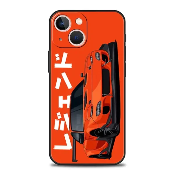 Luxury Phone Case For iPhone 11 12 13 15 14 Pro Max X XR XS 7 8 Plus SE 2020 Black Soft Cover Funda JDM Tokyo Drift Sports Car - Image 196