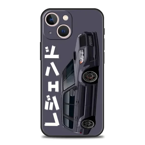 Luxury Phone Case For iPhone 11 12 13 15 14 Pro Max X XR XS 7 8 Plus SE 2020 Black Soft Cover Funda JDM Tokyo Drift Sports Car - Image 203