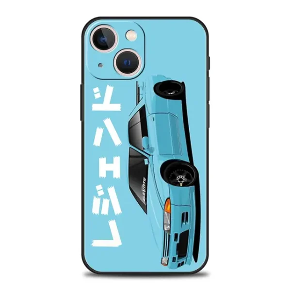 Luxury Phone Case For iPhone 11 12 13 15 14 Pro Max X XR XS 7 8 Plus SE 2020 Black Soft Cover Funda JDM Tokyo Drift Sports Car - Image 104