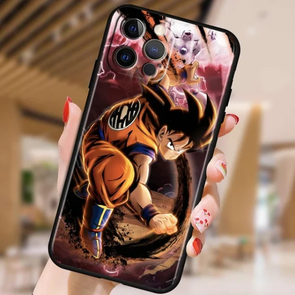 Japanese Art D-Dragon Ball Z For Apple iPhone 15 14 13 12 Pro Max Mini 11 Pro XS Max X XR 6 7 8 Plus SE 2020 Black Phone Case - Image 13