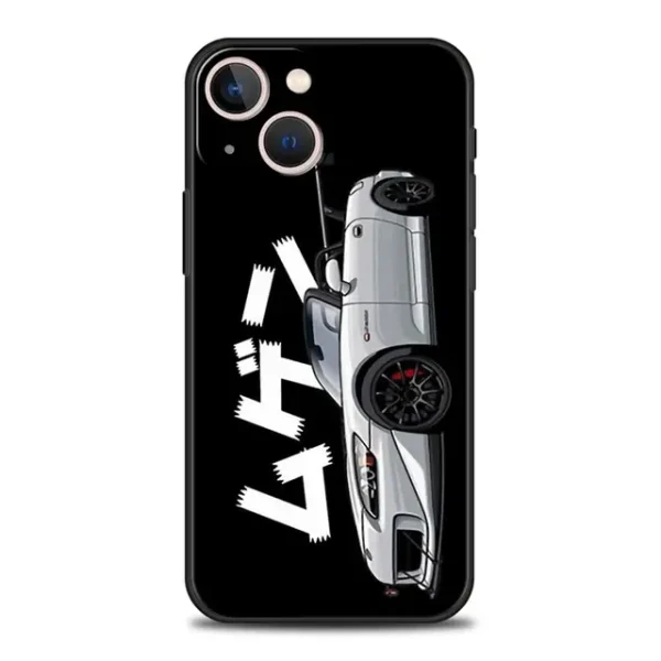 Luxury Phone Case For iPhone 11 12 13 15 14 Pro Max X XR XS 7 8 Plus SE 2020 Black Soft Cover Funda JDM Tokyo Drift Sports Car - Image 18