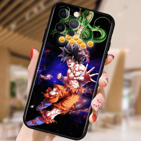 Japanese Art D-Dragon Ball Z For Apple iPhone 15 14 13 12 Pro Max Mini 11 Pro XS Max X XR 6 7 8 Plus SE 2020 Black Phone Case - Image 14