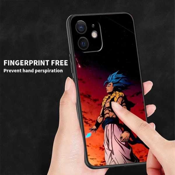 Japanese Art D-Dragon Ball Z For Apple iPhone 15 14 13 12 Pro Max Mini 11 Pro XS Max X XR 6 7 8 Plus SE 2020 Black Phone Case - Image 2