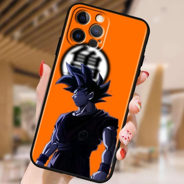 Japanese Art D-Dragon Ball Z For Apple iPhone 15 14 13 12 Pro Max Mini 11 Pro XS Max X XR 6 7 8 Plus SE 2020 Black Phone Case - Image 15