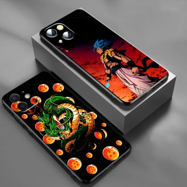 Japanese Art D-Dragon Ball Z For Apple iPhone 15 14 13 12 Pro Max Mini 11 Pro XS Max X XR 6 7 8 Plus SE 2020 Black Phone Case - Image 4