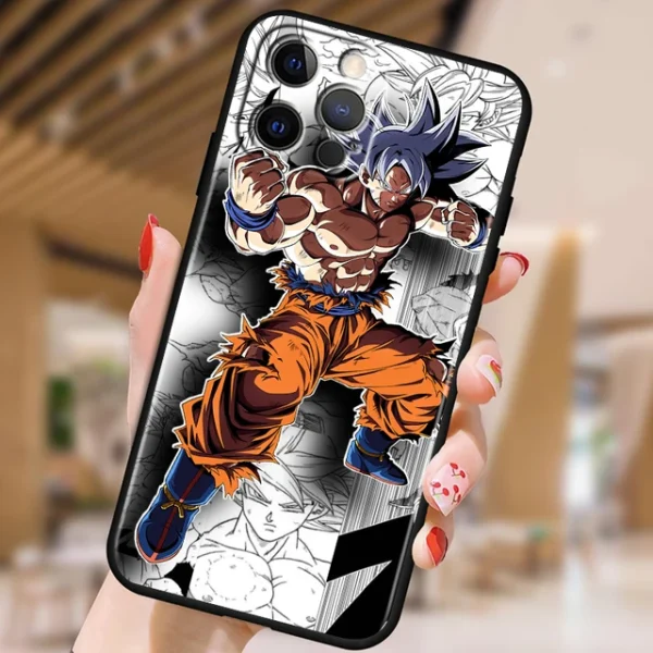 Japanese Art D-Dragon Ball Z For Apple iPhone 15 14 13 12 Pro Max Mini 11 Pro XS Max X XR 6 7 8 Plus SE 2020 Black Phone Case - Image 10