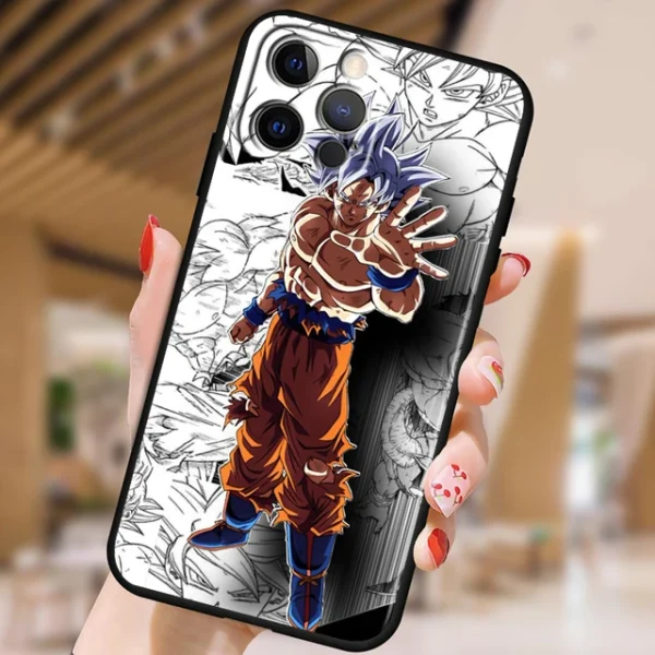 Japanese Art D-Dragon Ball Z For Apple iPhone 15 14 13 12 Pro Max Mini 11 Pro XS Max X XR 6 7 8 Plus SE 2020 Black Phone Case - Image 11