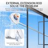 New magnetic glass cleaner with extended pole and double-sided water storage for high-rise home use. - Image 2