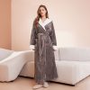 Couple's sleeping robe European size extra long plus fat hooded men's and women's bathrobe - Image 7