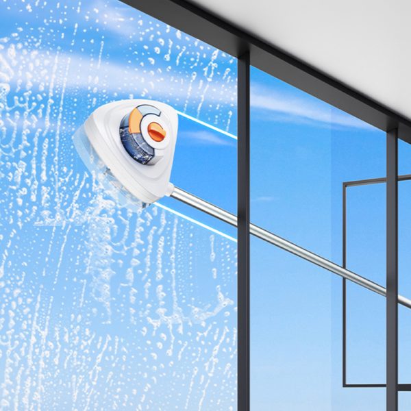 New magnetic glass cleaner with extended pole and double-sided water storage for high-rise home use. - Image 8