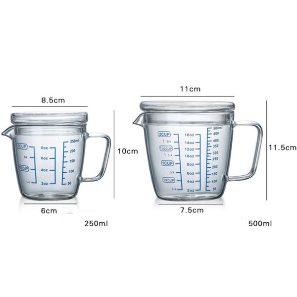 High Temperature Microwave Oven Heating Milk Glass Cup - Image 4