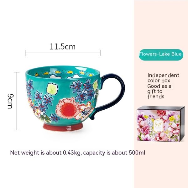 Aomak Ceramic Cup Personalized Hand-painted Water Cup Creative Mug - Image 7