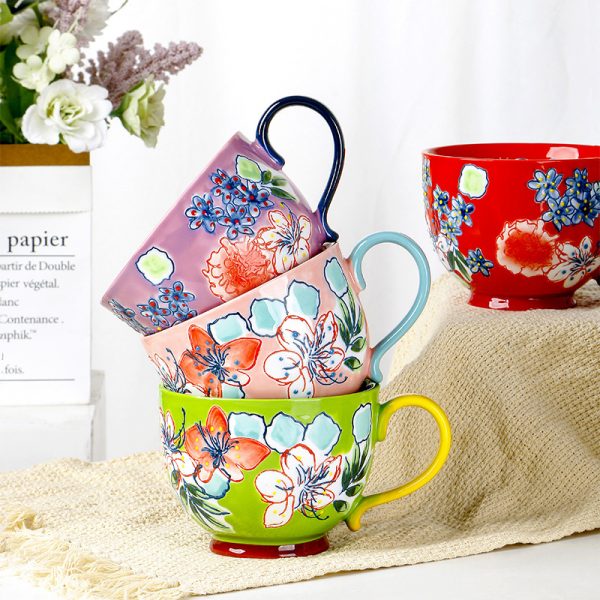 Aomak Ceramic Cup Personalized Hand-painted Water Cup Creative Mug - Image 8