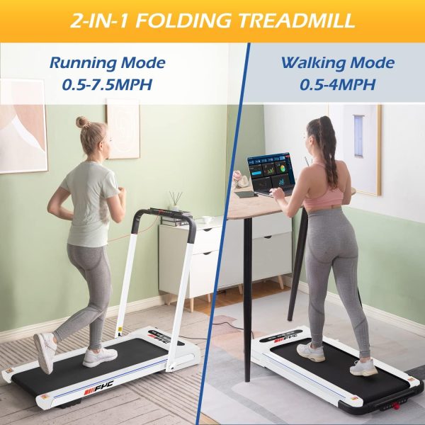 Walking Pad Treadmill, 300 Lbs  About 136.1 Kg Capacity Under-the-counter Treadmill, Walking Pad With Handle, Small Household Treadmill, Mini Foldable Treadmill With Remote Control - Image 3