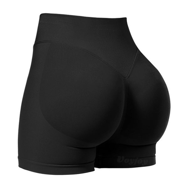 High Waist Yoga Shorts Tight Hip Raise Seamless Quick-drying Pants For Sports Fitness - Image 5