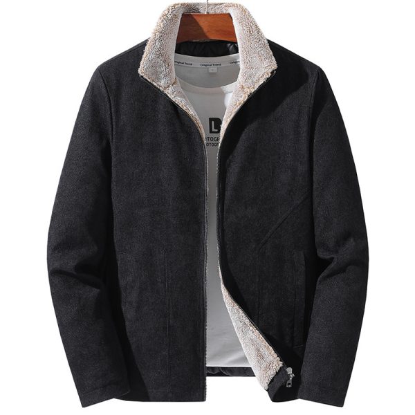 Corduroy Coat Korean Style Thick Warm Padded Coat - Image 3